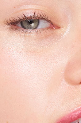Pores visibility